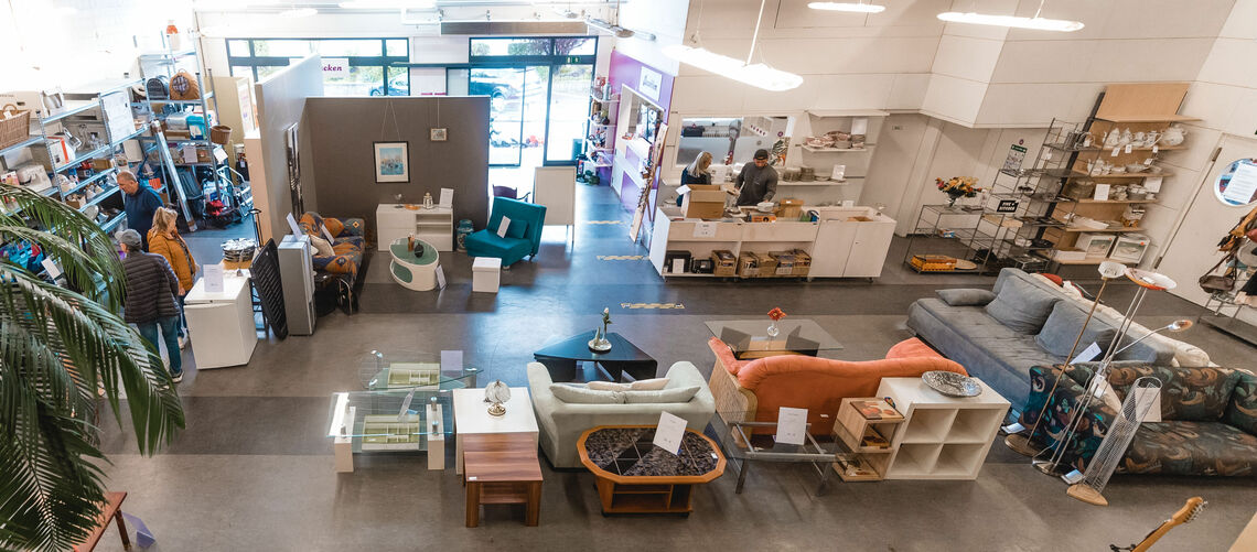 Draufsicht Warenwandel